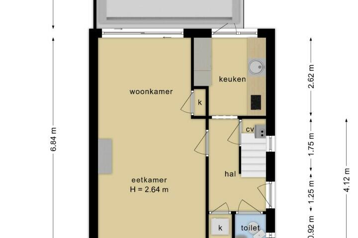 Plattegrond – Prinses Wilhelminalaan 5, Berg en Dal