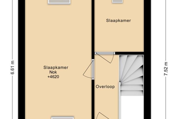 Plattegrond – Prins Hendrikstraat 26, Sliedrecht