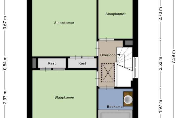 Plattegrond – Prins Hendrikstraat 48, Hoensbroek