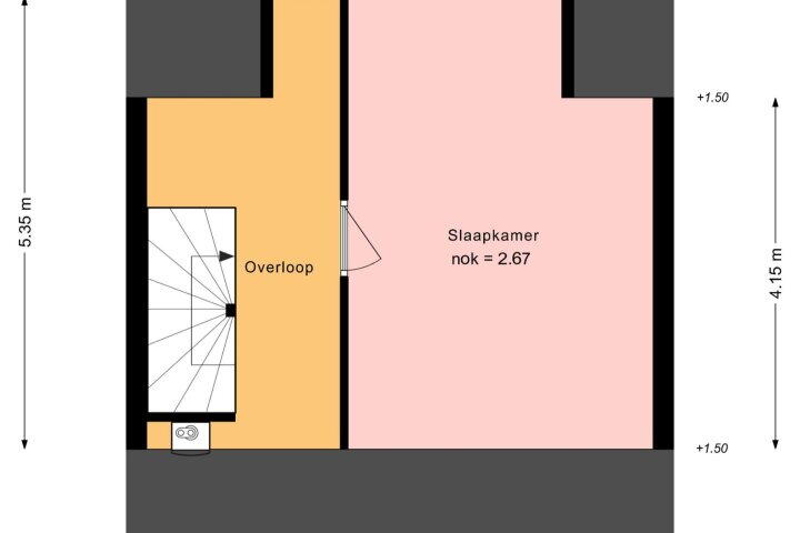 Plattegrond – Prins Mauritssingel 6, Nieuwerkerk aan den Ijssel