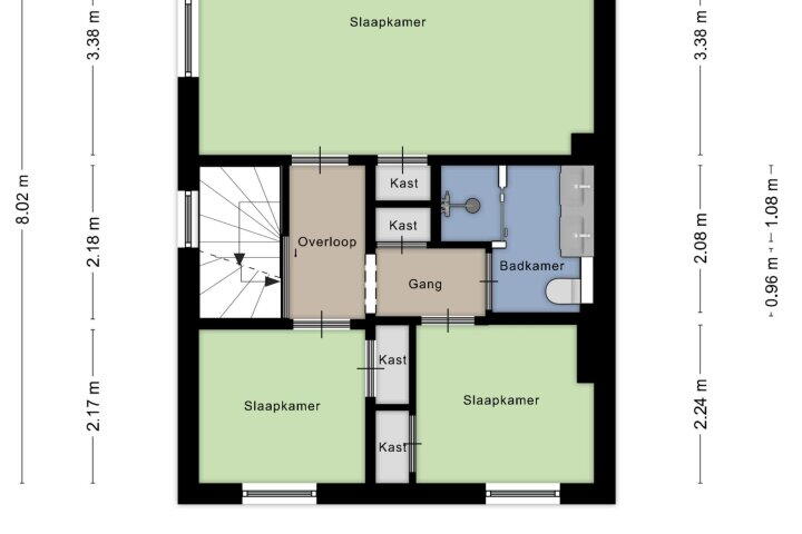 Plattegrond – Professor Schrijnenstraat 1, Nijmegen