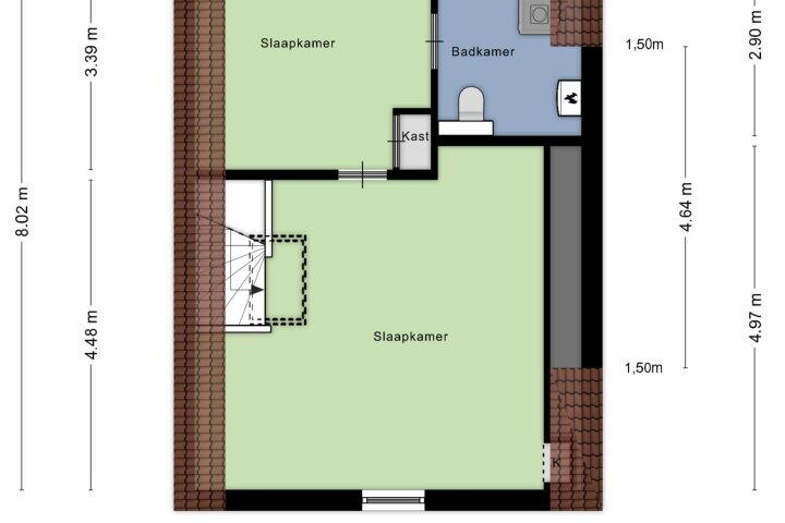 Plattegrond – Professor Schrijnenstraat 1, Nijmegen