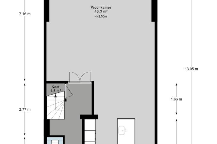 Plattegrond – Prof. Lorentzlaan 11, Amstelveen