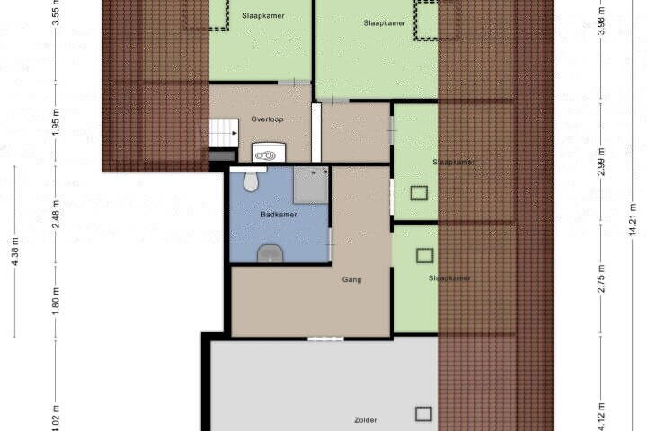 Plattegrond – Prof. Zeemanstraat 3, Geleen