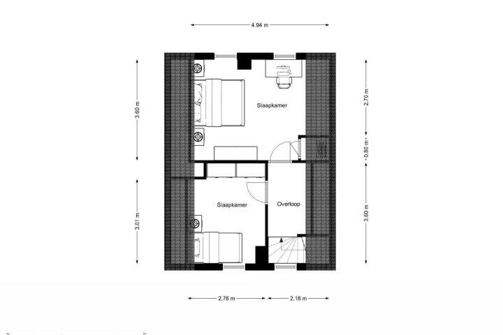 Plattegrond – Provincialeweg 82, Kornhorn