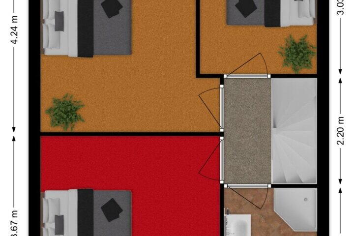 Plattegrond – Putstraat 2, Streefkerk