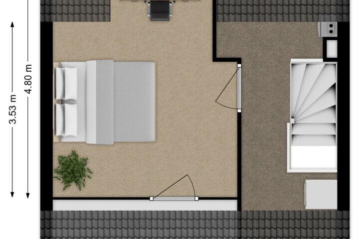 Plattegrond – Putstraat 2, Streefkerk