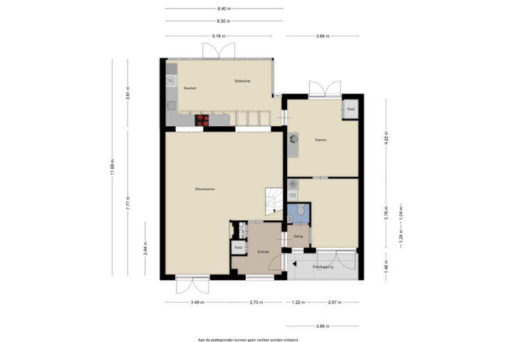 Plattegrond – Putterstraat 10, Wijchen