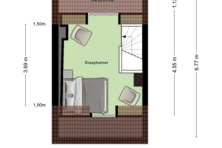 Plattegrond – Putterstraat 7, Heusden