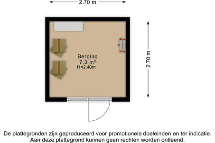 Plattegrond – Quarleshavenstraat 19, Nieuw- en sint Joosland