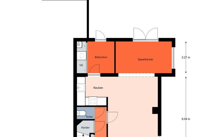 Plattegrond – Raadhuisstraat 13, Peize