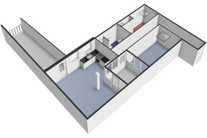 Plattegrond – Raadhuisstraat 43 B, Hengelo (Gld)