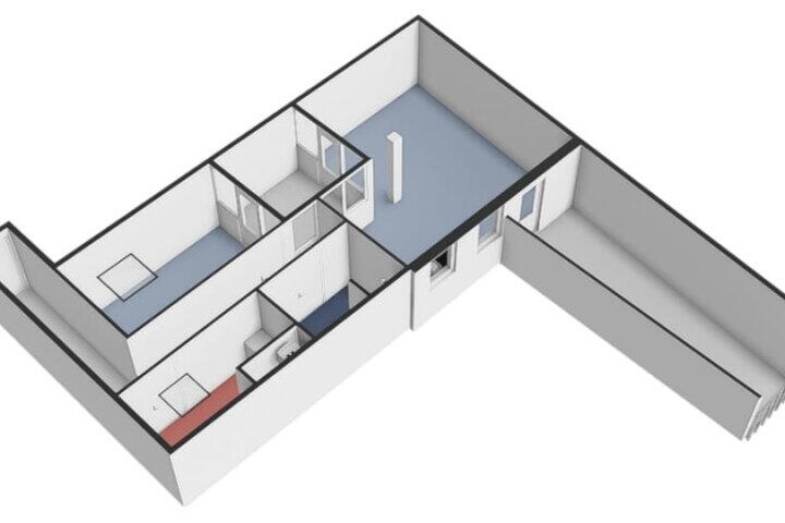 Plattegrond – Raadhuisstraat 43 B, Hengelo (Gld)