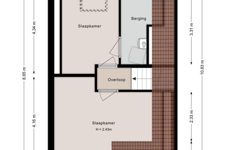 Plattegrond – Raadssingel 10, Steenwijk