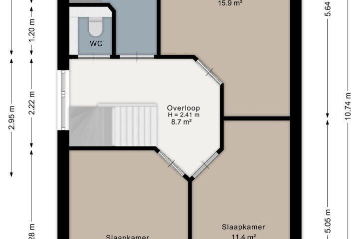 Plattegrond – Raadssingel 30, Steenwijk
