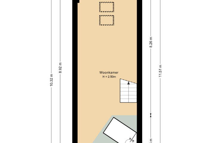 Plattegrond – Raam 57, Gouda