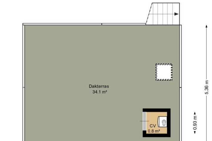 Plattegrond – Rabenhauptstraat 31, Groningen