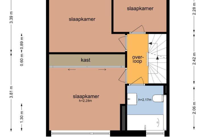 Plattegrond – Randweg 70, Meppel