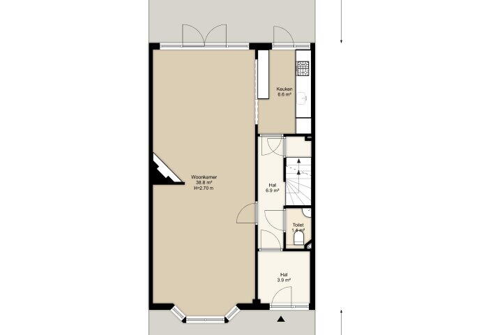 Plattegrond – Randwijcklaan 17, Amstelveen