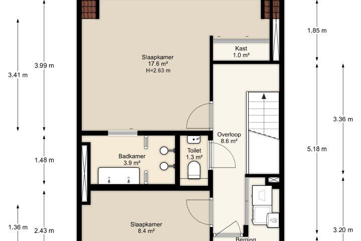 Plattegrond – Randwijcklaan 17, Amstelveen