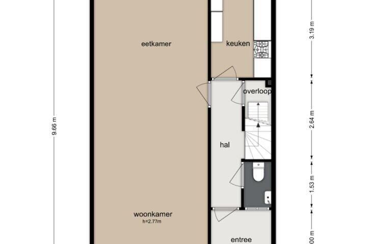 Plattegrond – Randwijcklaan 39, Amstelveen
