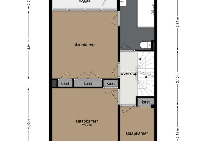 Plattegrond – Randwijcklaan 39, Amstelveen