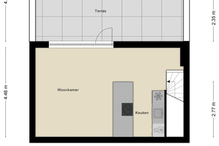 Plattegrond – Ravelijn 12, Zeewolde