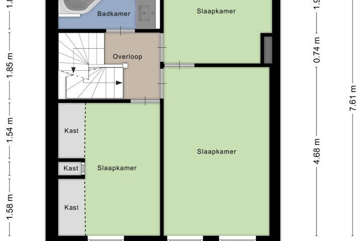 Plattegrond – Ravendonk 43, St. Willebrord