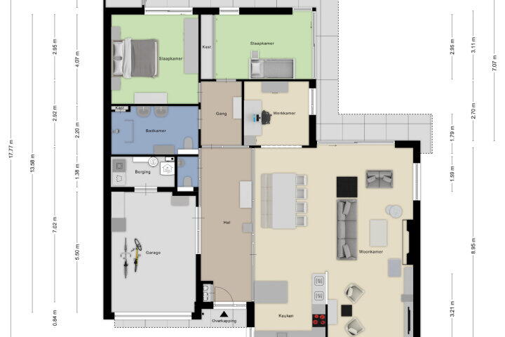 Plattegrond – Ravenhoflaan 31, Roosendaal