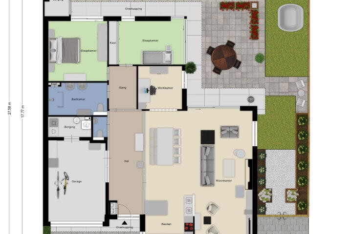 Plattegrond – Ravenhoflaan 31, Roosendaal