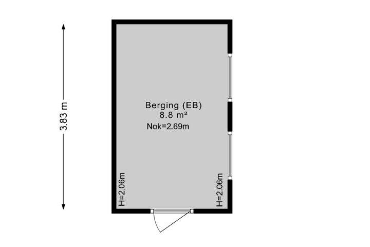 Plattegrond – R. Doumastraat 12, Groningen