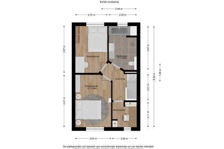 Plattegrond – Reeperf 37 A, Breda
