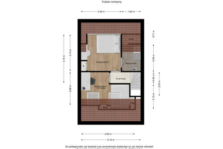 Plattegrond – Reeperf 37 A, Breda