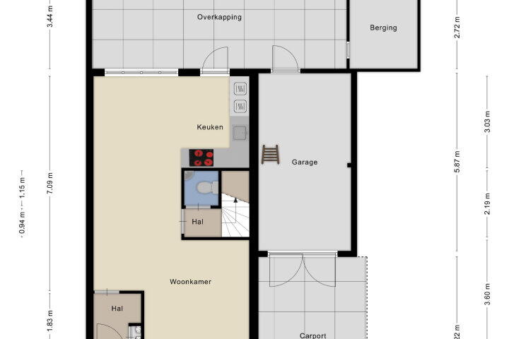 Plattegrond – Reigershorst 29, Grave