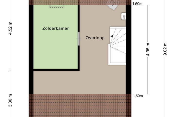 Plattegrond – Reigershorst 29, Grave