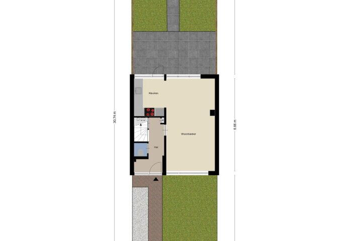 Plattegrond – Reigerstraat 28, Wijchen