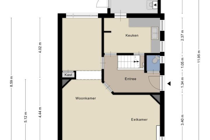 Plattegrond – Reijerskoop 162, Boskoop