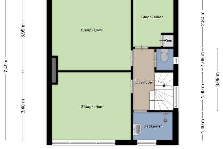 Plattegrond – Reijerskoop 251, Boskoop