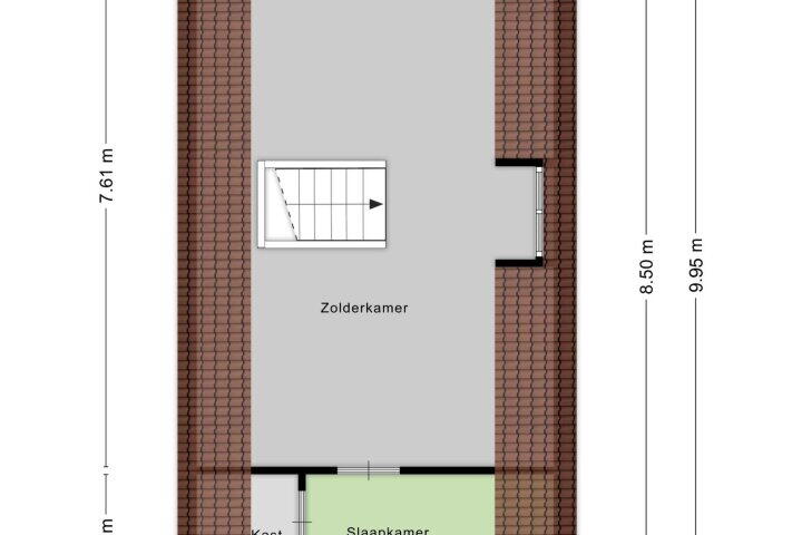Plattegrond – Reijerskoop 69, Boskoop