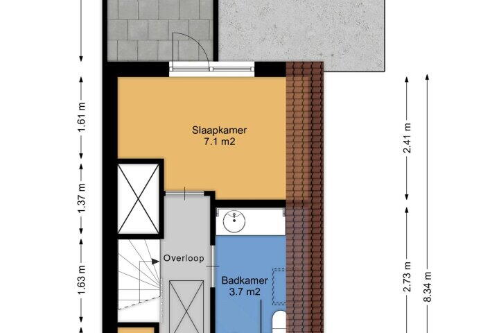 Plattegrond – Reijerskoop 79, Boskoop
