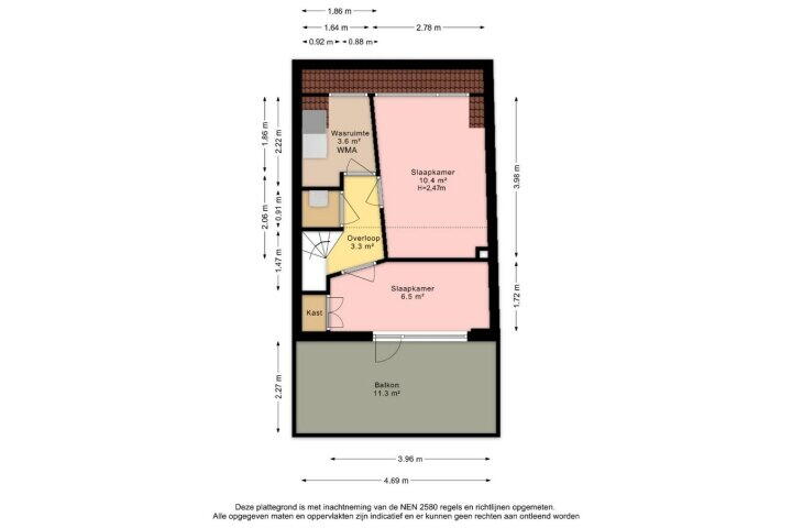Plattegrond – Reina Prinsen Geerligssingel 55, Pijnacker