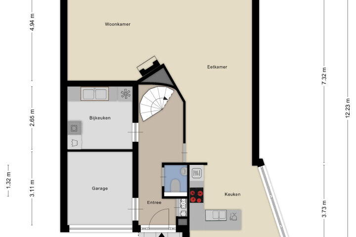 Plattegrond – Reinette 20, Boskoop