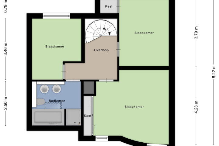 Plattegrond – Reinette 20, Boskoop