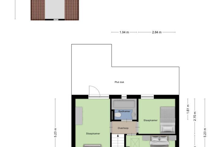 Plattegrond – Rekkenweg 23, Didam