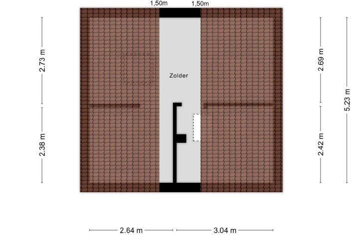 Plattegrond – Rekkenweg 23, Didam