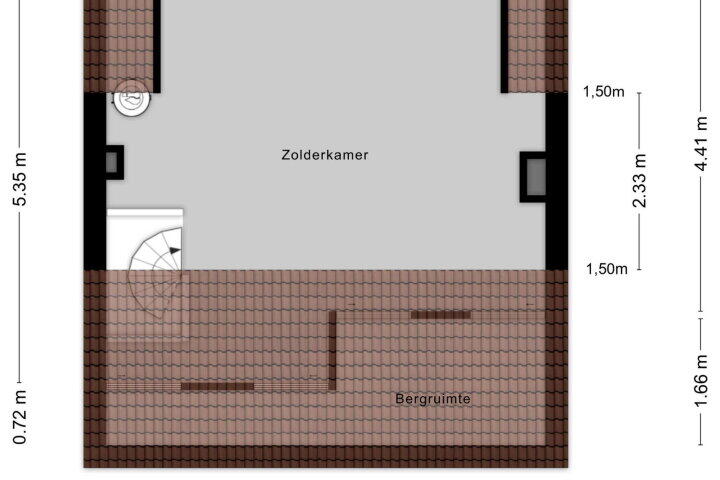 Plattegrond – Rembrandtlaan 64, Alphen aan den Rijn