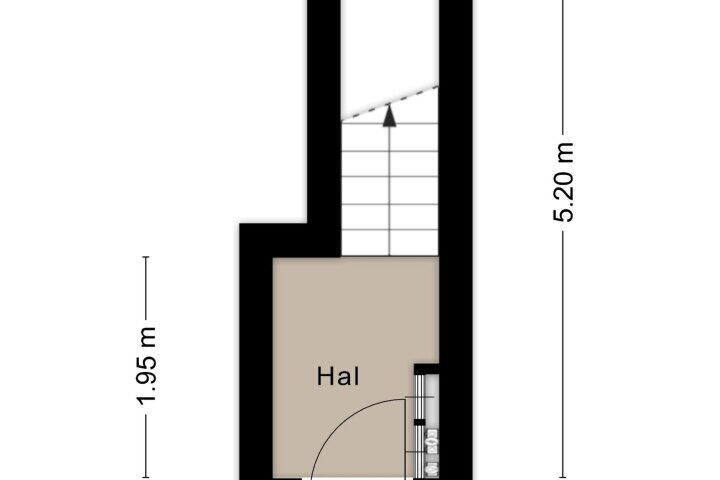 Plattegrond – Rembrandtstraat 1, Delft