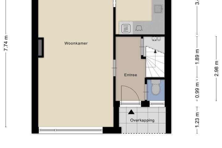 Plattegrond – Remmersteinstraat 6, Nijmegen