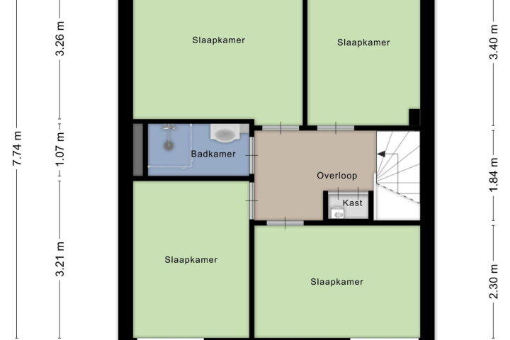 Plattegrond – Remmersteinstraat 6, Nijmegen