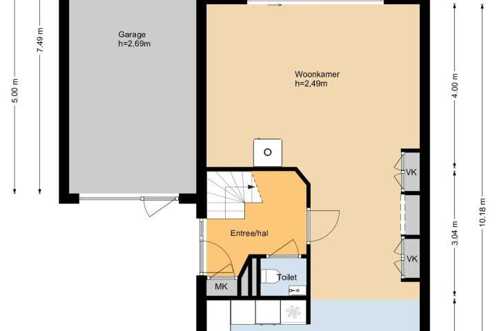 Plattegrond – Rendiermos 26, Reeuwijk